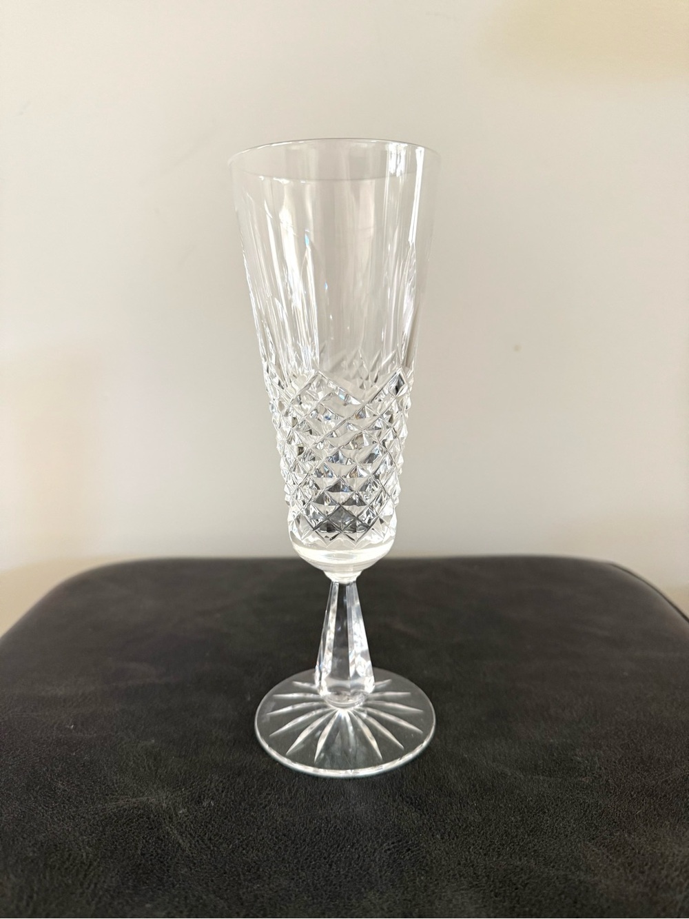 Vintage Waterford Kenmare Individual Crystal Champagne Flute 8” Ireland